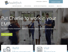Tablet Screenshot of healthfinch.com